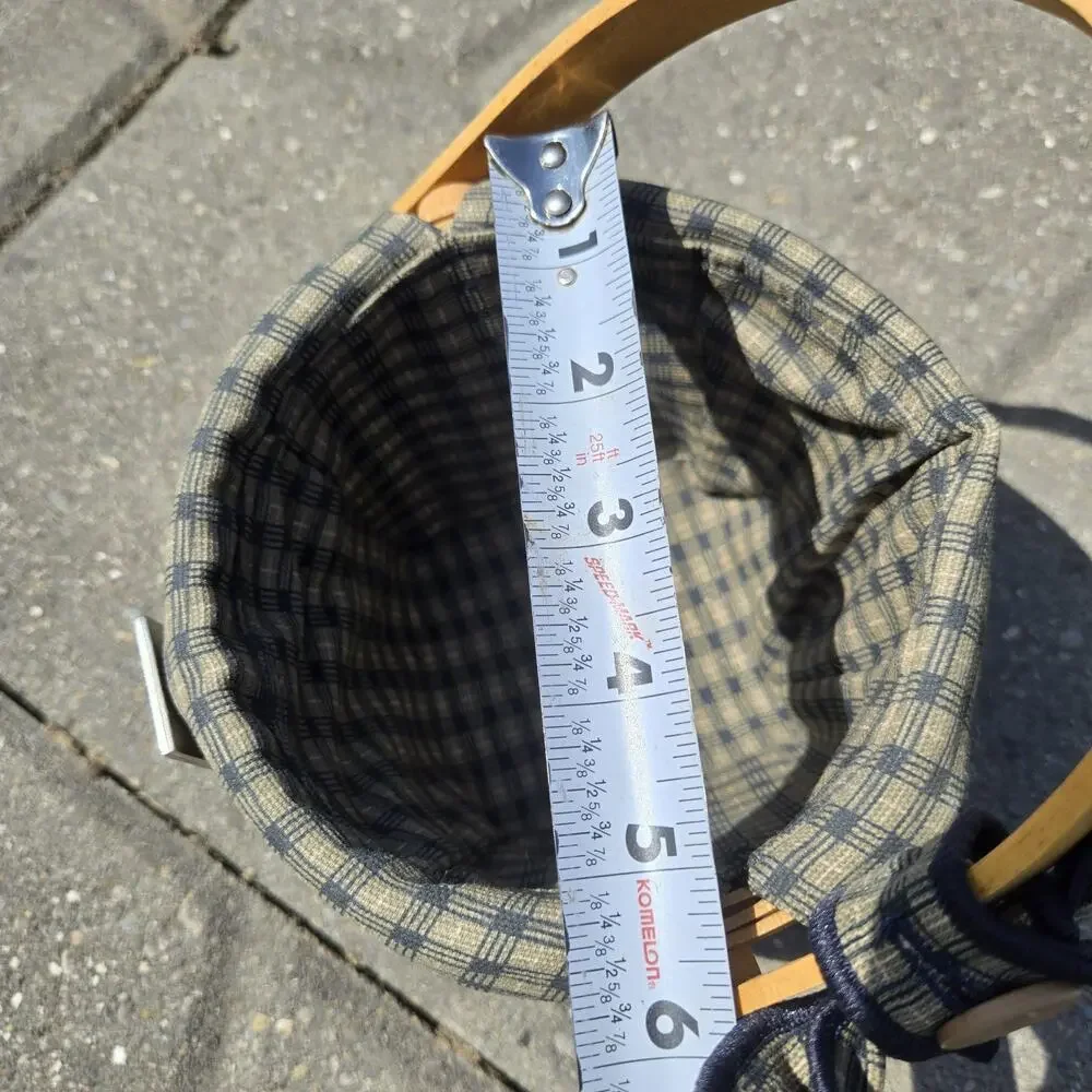 Longaberger Crawford Barn Small Basket Fabric Liner
